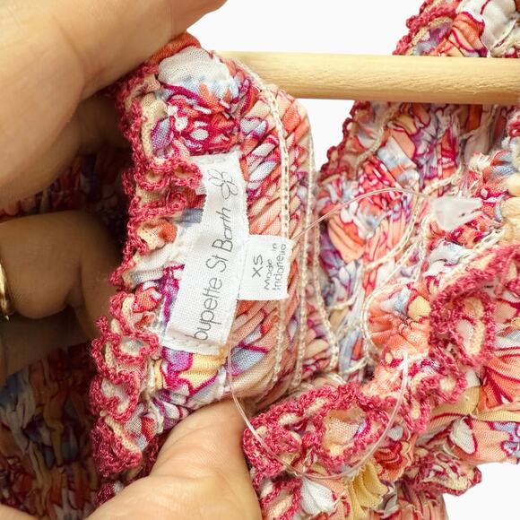 POUPETTE ST BARTH‎ Soledad Printed Mini Dress Women’s Size XS - Picture 7 of 9